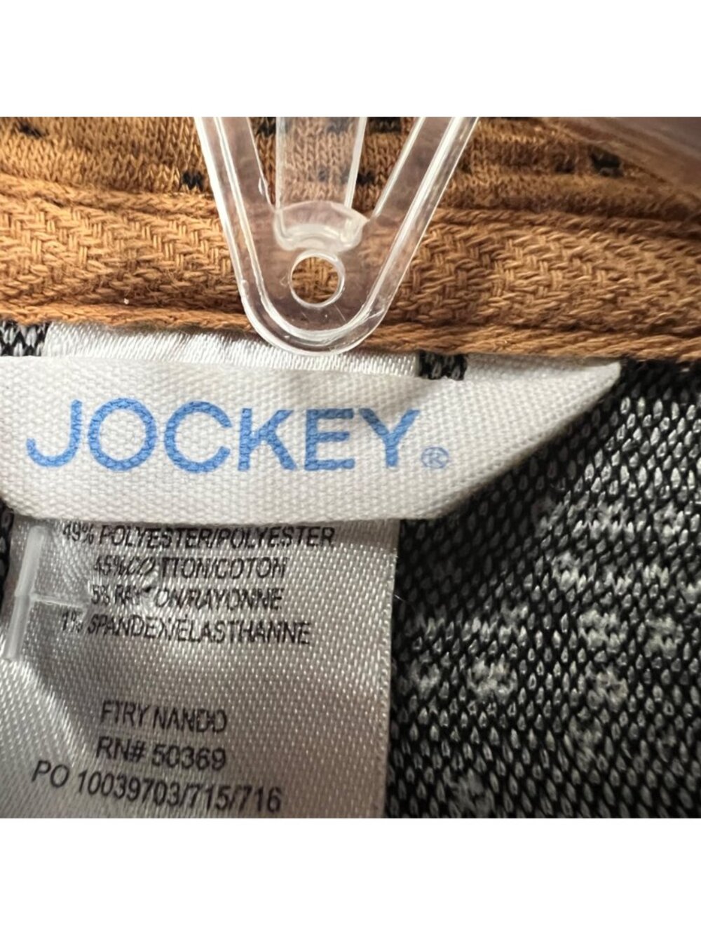 Jockey Womens Sweatshirt Copper/Black Mock Neck Size Medium - Picture 8 of 9